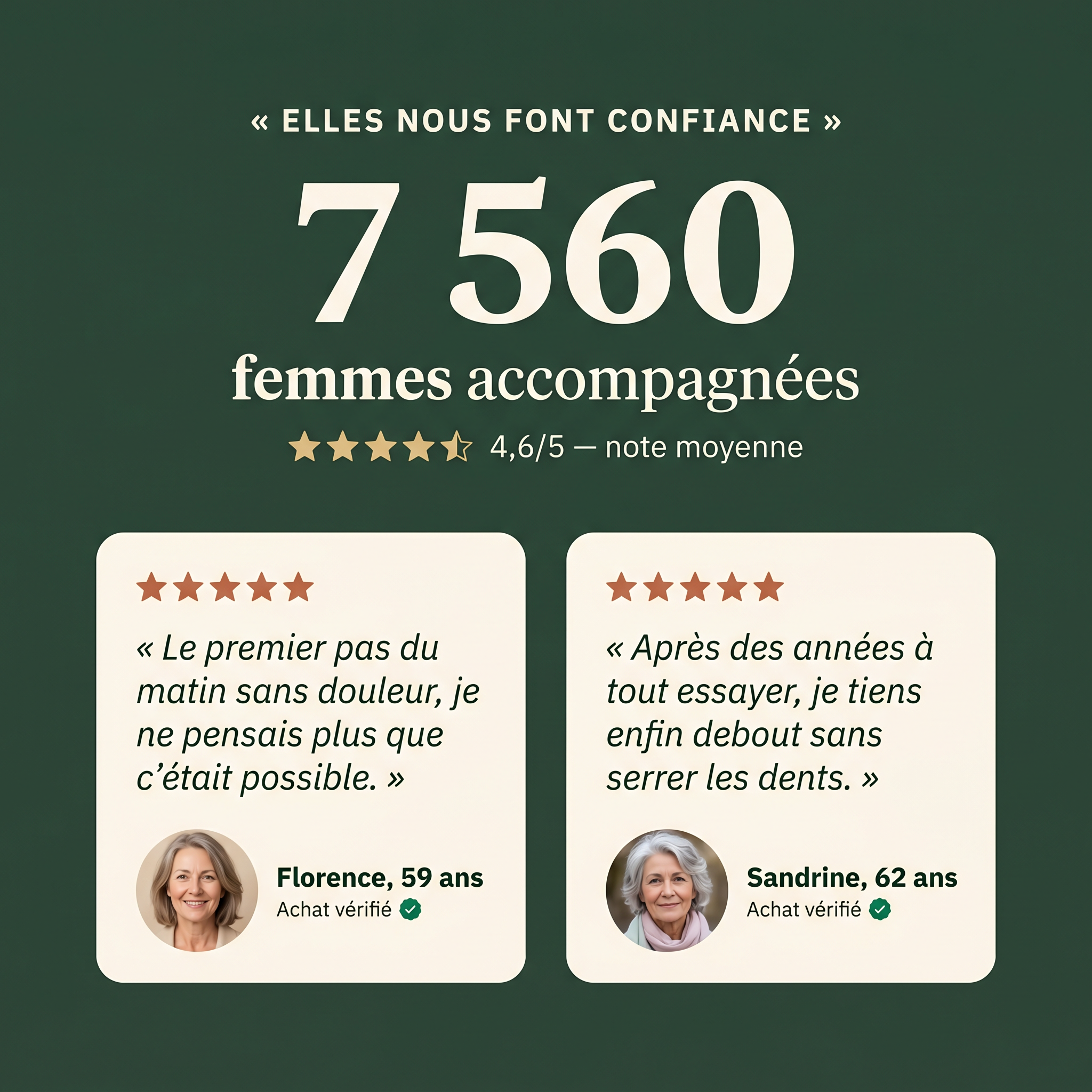 Elles nous font confiance — témoignages clientes vérifiées